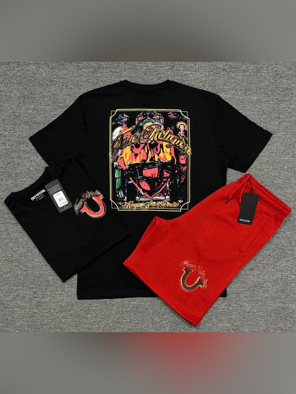 3X True Religion Shorts Set